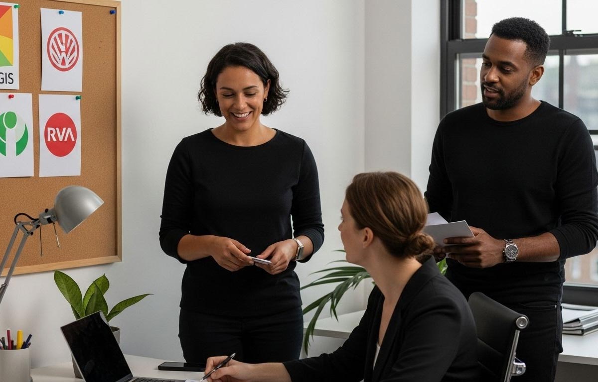Een discussie over de impact van kleuren in een logo