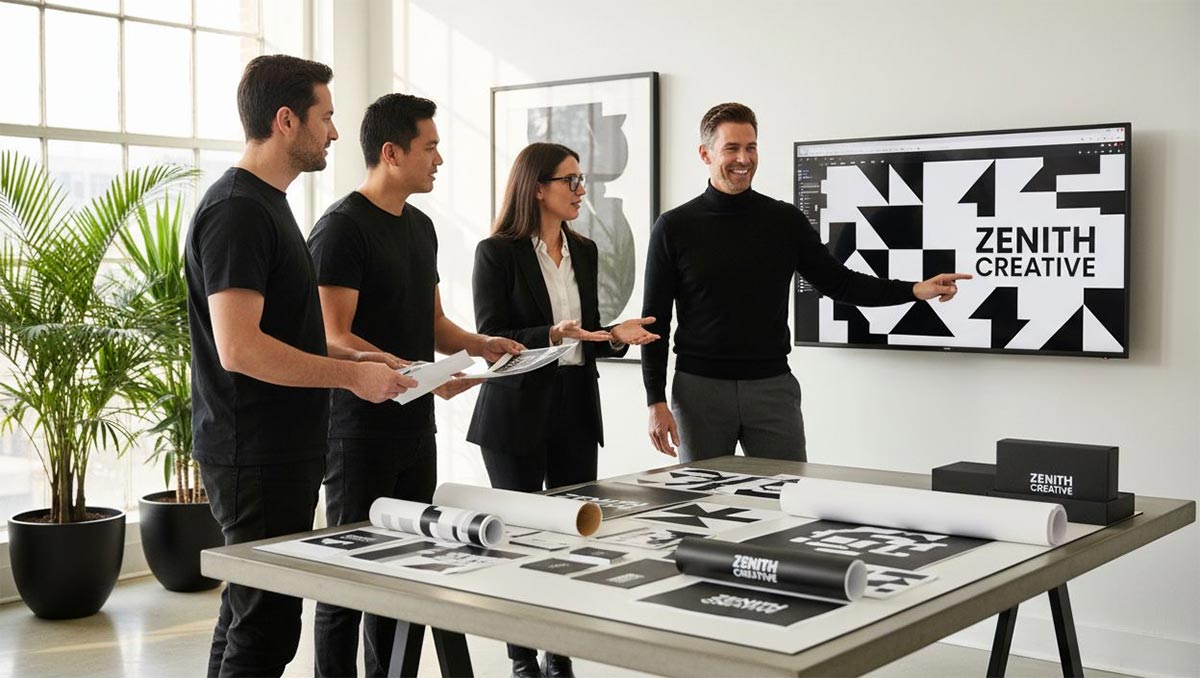 Grafisch ontwerper branding team